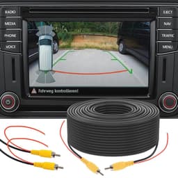 Dubbel afgeschermde 10 m RCA-videoaansluitkabel voor monitor en achteruitrijcamera — thumbnail 4