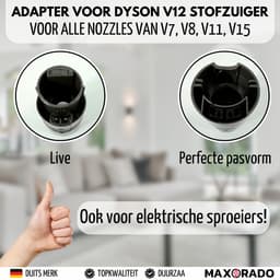 Maxorado Adapter geschikt voor Dyson V12 - en voor stofzuiger accessoires van V7, V8, V10, V11, V15 — thumbnail 5