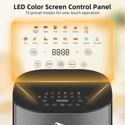 Uten Airfryer XXL 200E - Dual Blaze Technologie - Hetelucht friteuse - 5.5 liter - 14 programma's - 40ºC tot 200ºC - PFAS vrij - 2000W - Grijs — thumbnail 5