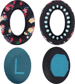 Vervangende Oorkussens voor Bose QuietComfort 35 (QC35)/Bose Quiet Comfort 35 II (QC35 II) Over-ear Hoofdtelefoon van MMOBIEL - Protein PU Koptelefoon Oorkussens - Hoofdtelefoon Earpads – Bloemenprint — thumbnail 4