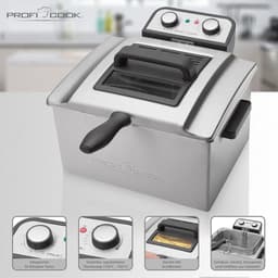 Dubbele Friteuse met 5 Liter Capaciteit en 3 Frituurmanden — thumbnail 6