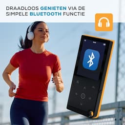 Einarr Supplies MP3/MP4 - 32GB Geheugen - Bluetooth - Fm Radio - Video Player - E-book reader - Oordopjes – Zwart — thumbnail 5