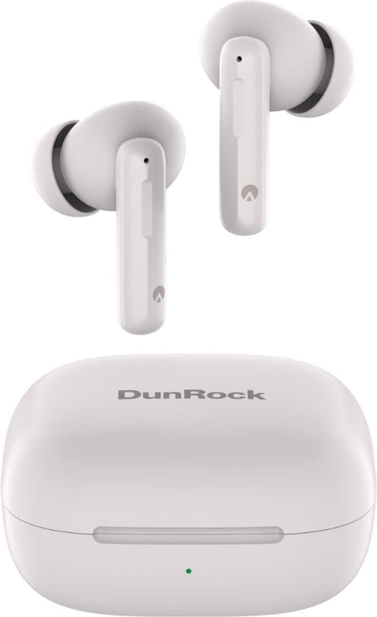 DunRock® Bubble - Sand gray wit - draadloze oordopjes met ANC noise cancelling - Bluetooth oortjes - Met DunRock App voor je smartphone — afbeelding 1