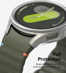 Ringke Slim + Glass | Hoesje + Screen Protector Geschikt voor Samsung Galaxy Watch 7 40MM | Case met 9H Tempered Glass | Matte Zwart — thumbnail 13