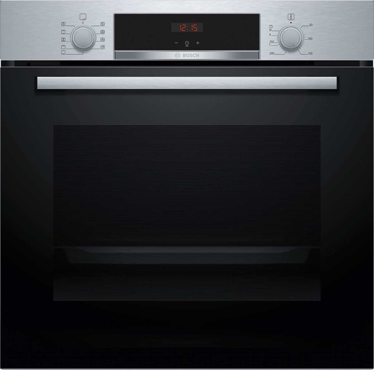 Bosch Serie 4 HBA534BS3 oven 71 l 3400 W Zwart, Roestvrijstaal — afbeelding 1
