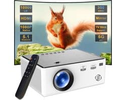 Equivera Mini Beamer - Draagbare Beamer - Beamer - Mini Beamer Projector - Projector - Mini Projector