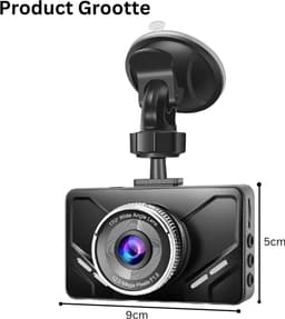 MKSS® Dual Dashcam - Dashcam voor Auto - Dashcams - Full HD - Zwart — thumbnail 2