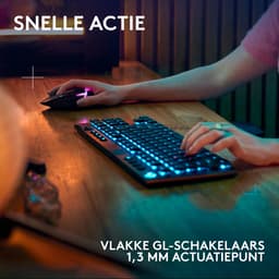 Logitech G915 X Lightspeed TKL - Draadloos Gaming Toetsenbord - Tactile - Qwerty - Zwart — thumbnail 2