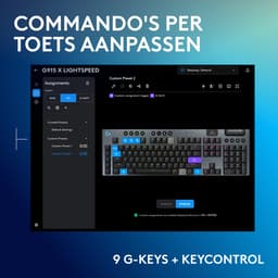 Logitech G915 X Lightspeed - Draadloos Gaming Toetsenbord - Tactile - Qwerty - Zwart — thumbnail 4