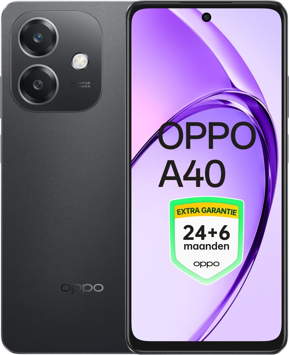 OPPO A40 4+128 - Sparkle Black - Extra Garantie 24+6 Maanden! — afbeelding 1