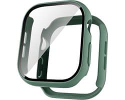 EP Goods - Full Cover/Hoesje - Screen Protector - Geschikt voor Apple Watch Series 10 & Series 11 - 46mm - Hardcase - Protection - Donkergroen