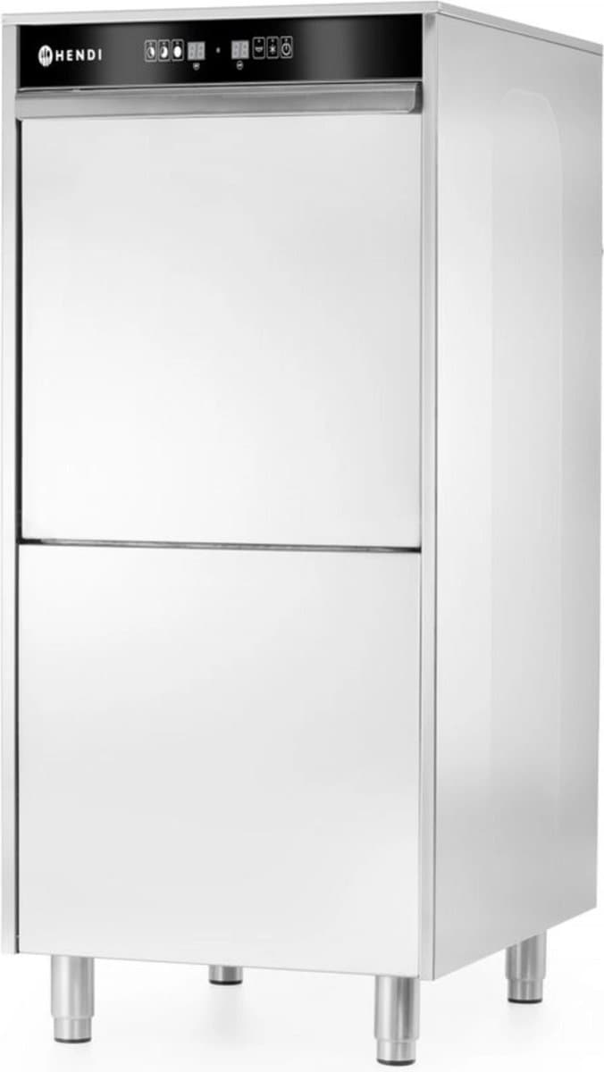 HENDI Vaatwasser voor pannen en trays – doseersysteem en afvoerpomp – 400V/7100W – 595x777x x(H)1335mm — afbeelding 1
