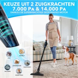 Innovixpro® Steelstofzuiger en Kruimeldief – Nat&Droog – Steelstofzuiger draadloos – 17000Pa – ExtremeZuigkracht – Incl 4 hepa filter – Steelstofzuiger – Jouw ultieme schoonmaakpartner – Handstofzuiger - Autostofzuiger– Nat&droog -InclusiefReistas — thumbnail 2