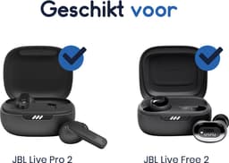 Ibley ComfortFit Siliconen oortips voor JBL Live Pro 2 zilver - Siliconen Earplug - S/M/L formaat - 3 paar - 3 maten - JBL Live Free 2 oortips — thumbnail 2