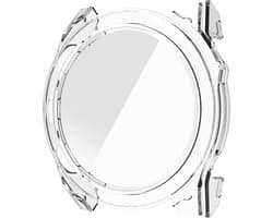 Beschermende watch case screen protector - hoesje met gehard glas - geschikt voor Garmin Fenix 8 (51 mm) - transparant