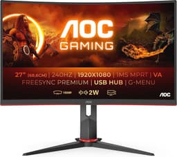Gebogen Gamingmonitor 68 cm (27") - FHD, 240 Hz, 0,5 ms, FreeSync, HDMI, DisplayPort — thumbnail 1