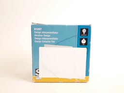 Inbouwventilator Design met timer - 17x17cm - Max vermorgen 16.0W — thumbnail 1
