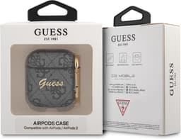 Guess 4G Script Logo AirPods 1 - AirPods 2 Case - Grey — thumbnail 3