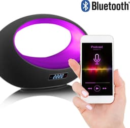 Lenco BT-210 - Bluetooth Speaker Draadloos - LED Licht - Zwart — thumbnail 1