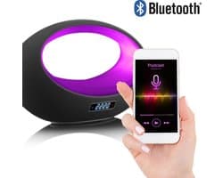 Lenco BT-210 - Bluetooth Speaker Draadloos - LED Licht - Zwart