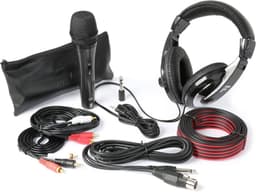 DJ koptelefoon + DJ microfoon - Fenton SH400 - DJ accessoire kit met kabels. — thumbnail 1