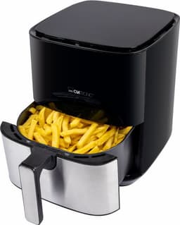 Clatronic FR 3782 H Enkel 5 l Vrijstaand 1450 W Heteluchtfriteuse Zwart, Roestvrijstaal — thumbnail 2