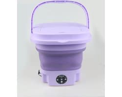 Aqua Laser Mini-wasmachine | Camping-wasmachine | Draagbare mini-wasmachine | Studenten Wasmachine | paars