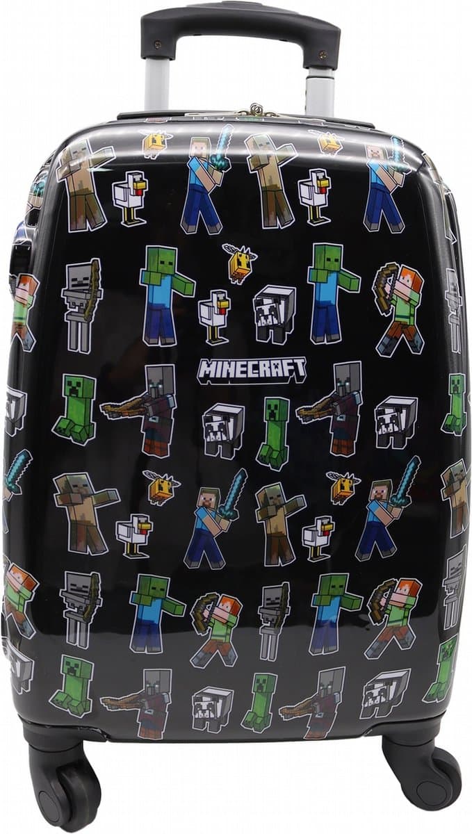 Minecraft | Harde Koffer / Kinder Koffer / Handbagage - Klein - Bedrukt / Small — afbeelding 1