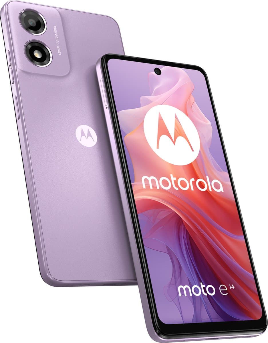 motorola moto e14 - 64GB- Pastel Purple — afbeelding 1