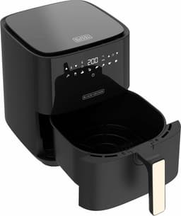 BLACK+DECKER - Heteluchtfriteuse - 5L - 8 Programma's - Antiaanbaklaag - Zwart - 1450W — thumbnail 5