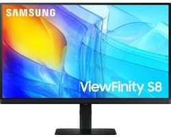 Samsung ViewFinity LS32D800EAUXEN - 4K - VA paneel - 60 Hz - in hoogte verstelbaar - 32 inch — thumbnail 1