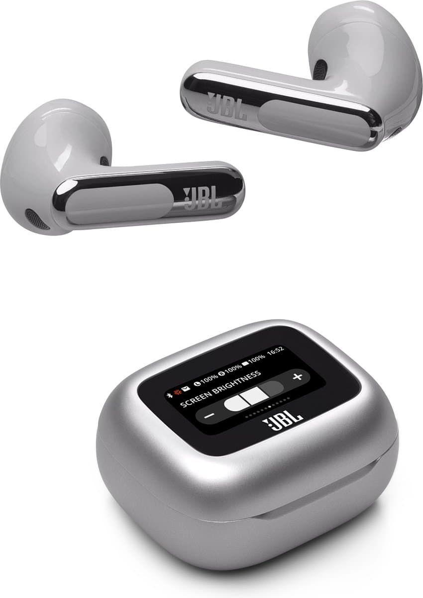 JBL LIVE FLEX 3 In-ear Draadloze oordopjes met Ruisonderdrukking Zilver — afbeelding 1