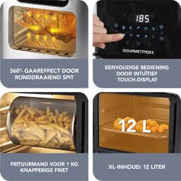 Gourmetmaxx - Heteluchtfriteuse - 12L — thumbnail 3