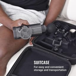 Diepteweefsel Percussie Massageapparaat - 9 Opzetstukken voor Spiermassage - Verlichting van Spierpijn in Schouders, Nek, Rug en Benen — thumbnail 2