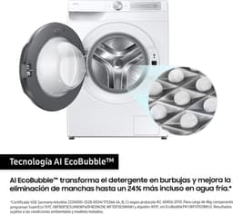 Samsung WW90DG6U85HH wasmachine Voorlader 9 kg 1400 RPM Wit — thumbnail 2