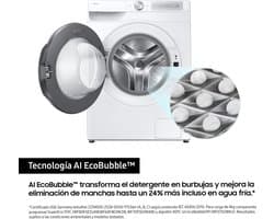 Samsung WW90DG6U85HH wasmachine Voorlader 9 kg 1400 RPM Wit — afbeelding 1