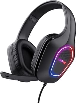 Trust GXT 416 Zirox LED - Gaming headset met LED verlichting - Bedraad 3.5mm - PS5/PS4/PC - Stereo - Zwart — thumbnail 2