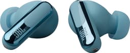 JBL Live Beam 3 - Draadloze Noise Cancelling Oordopjes - Oortjes Draadloos - Bluetooth - Stick Design - Smart Charging Case met Display - 48 uur batterij - Blauw — thumbnail 3