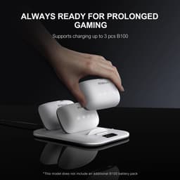 BOBOVR BD3 Drievoudige oplader voor B100-batterijen - 30W snelladen per slot, digitaal display, desktopontwerp, laadt 3 batterijen tegelijkertijd op - VR-accessoires — thumbnail 4