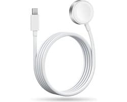 Otronica Draadloze Lader Geschikt voor Apple Watch Oplader - Snel Lader (Type C) Geschikt voor Apple Watch 1 / 2 / 3 / 4 / 5 / 6 / 7 / 8 / 9 / SE / Ultra - USB C Oplaadkabel (1 meter) - Wit