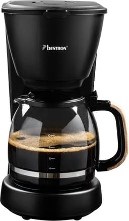 Bestron Koffiezetapparaat filterkoffie 1000W - ACM900BW - 1,5L, 10 koppen - Glazen kan - Zwart/hout - 5 jaar garantie — thumbnail 5
