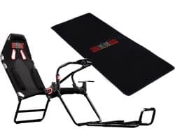 Next Level Racing - GT Lite Race Stoel + Floor Mat - Zwart