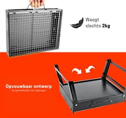 StayPowered BBQ Grill - Perfect voor elke buitenactiviteit - Compact en licht - Geen montage nodig - Inklapbaar ontwerp - Geschikt voor 3-6 personen - Duurzaam zwart chroom - Snelle levering gegarandeerd! — thumbnail 5