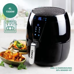 DOMO DO532FR Airfryer XL - Heteluchtfriteuse - LCD display - 4L - PFAS-vrij - Zwart — thumbnail 2