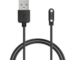 kwmobile USB-oplaadkabel geschikt voor Nerunsa P66D / NiUFFiT P66 / Ddidbi P66D / IDW19 / IDW13/ IDW15 kabel - Laadkabel voor smartwatch - in zwart
