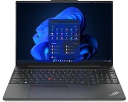 Lenovo ThinkPad E16 Intel® Core™ i5-1335U Laptop 40,6 cm (16") WUXGA 8 GB DDR5 256 GB SSD Wi-Fi 6 (802.11ax) Windows 11 Pro Zwart
