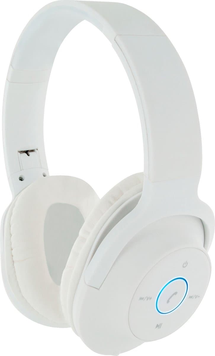 Schwaiger KH220BTW512 hoofdtelefoon/headset Hoofdtelefoons Draadloos Hoofdband Muziek Micro-USB Bluetooth Wit — afbeelding 1