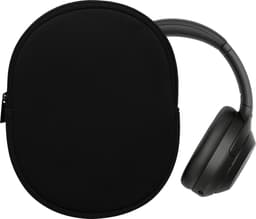 kwmobile hoes geschikt voor Sony WH-1000XM4 / WH-1000XM3 / Jabra Evolve 20 - 21,5 x 16 cm - Beschermhoes voor headset in zwart - Van neopreen — thumbnail 2