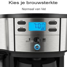 Koffiezetapparaat - Theevoorzieningen - Coffee Apparaat - Zwart/Staal — thumbnail 5