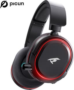 Kofire UG-08S draadloze Gaming headset – Hooftelefoon/Koptelefoon – met Microfoon – Geschikt voor PS4,PS5,PC en Nintendo Switch – zwart — thumbnail 3